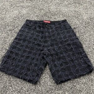 Supreme Frayed Patchwork Shorts